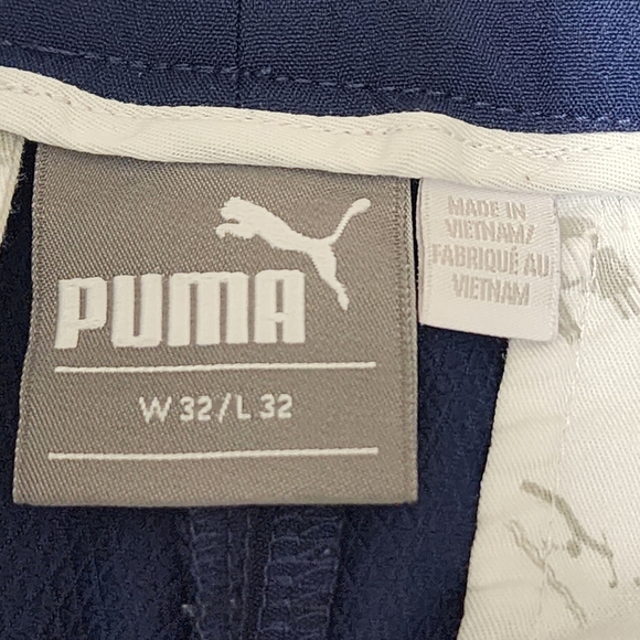 PUMA Cobra Golf Dry Cell Pants Men's 32x32 Navy Blue Chino Performance - Picture 7 of 11